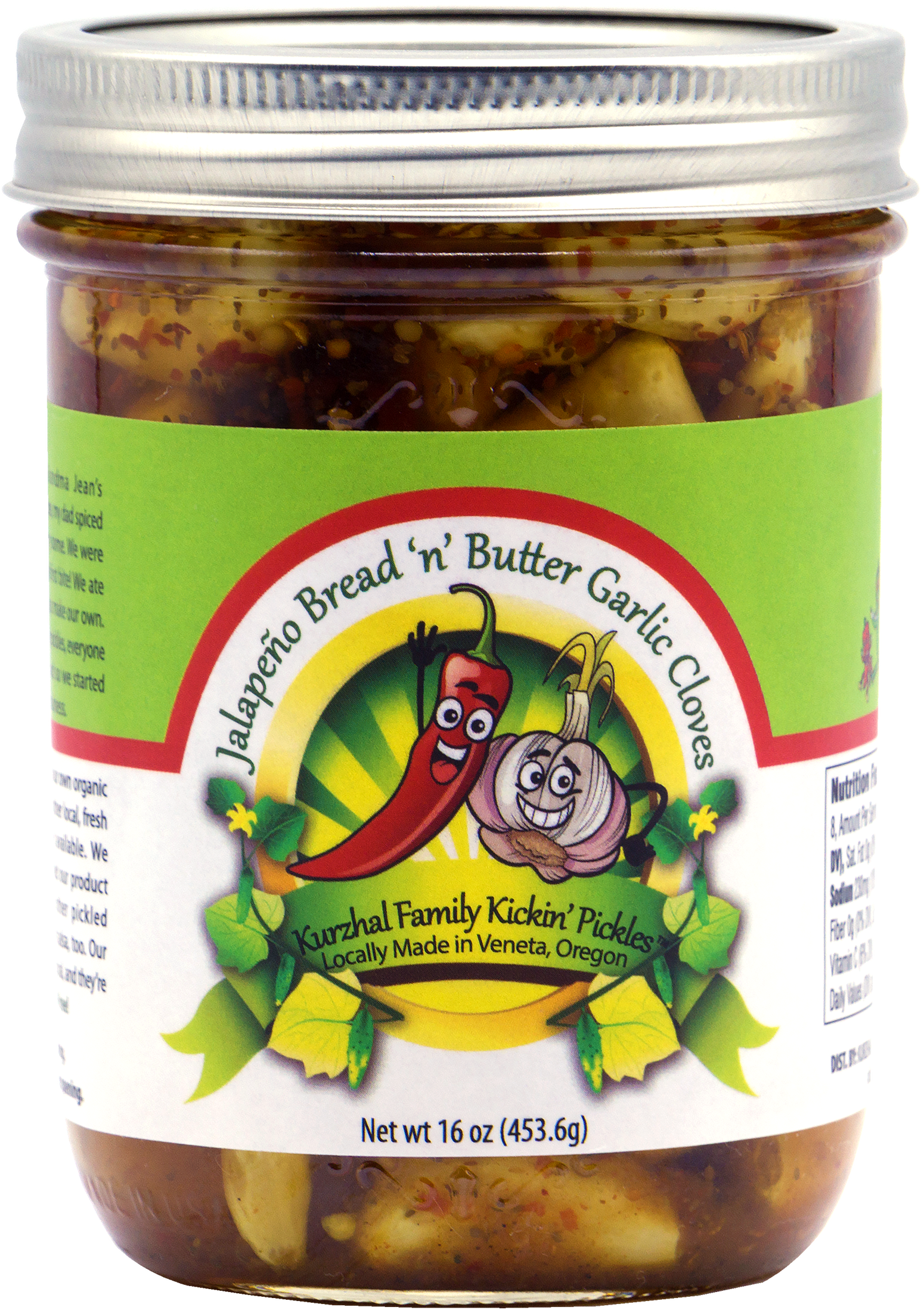 Kickin' Jalapeno Bread & Butter Garlic Cloves